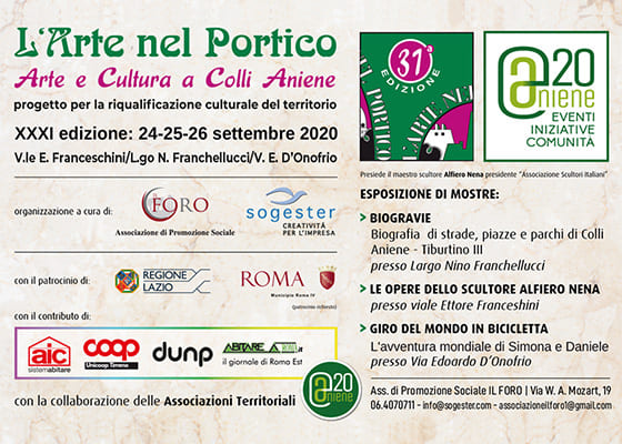 L'Arte nel Portico. Edizione 2020 | Locandina
