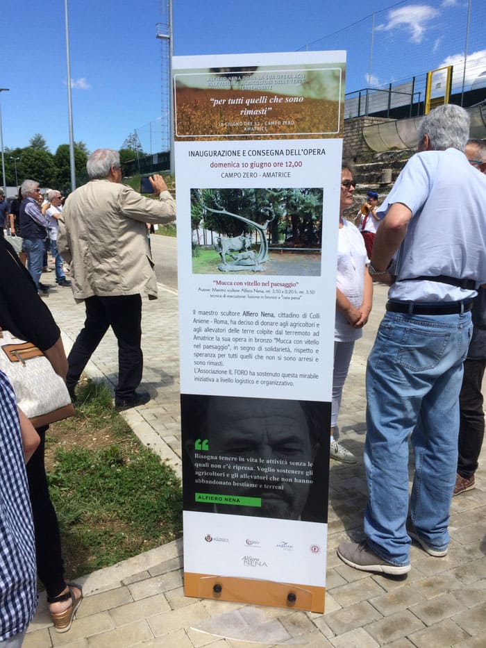 Opera di Nena ad Amatrice | Presentazione evento