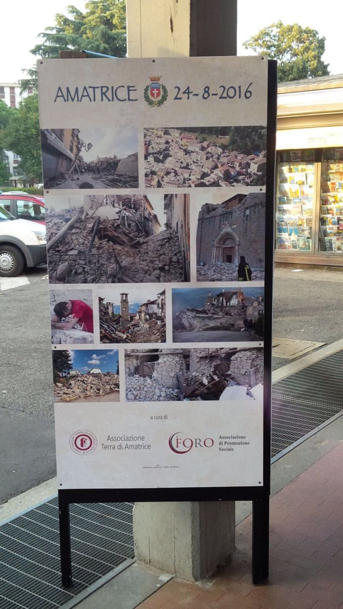 Amatrice prima e dopo il terremoto