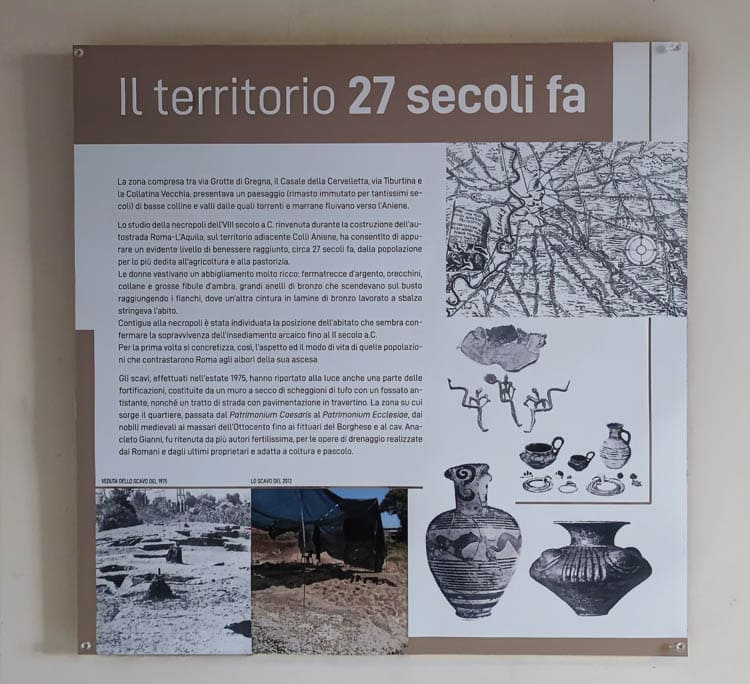 50 anni Colli Aniene | Il territorio 27 secoli fa